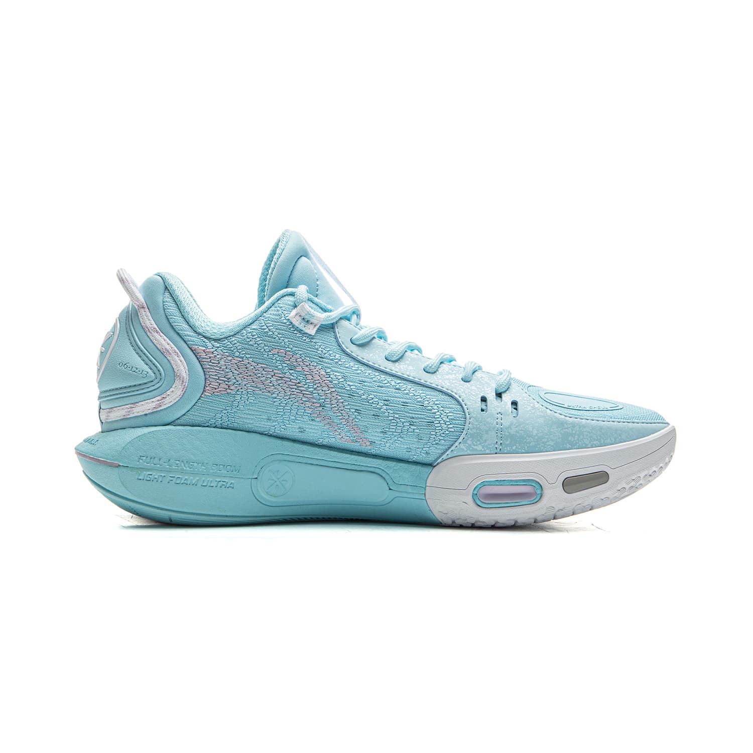 Кроссовки для баскетбола Li-Ning Wade Phantom 7 Мятный Технология BOOM Легкие гибкие устойчивые баскетбольные кроссовки для мужчин Лоу-топы Голубой - изображение 2