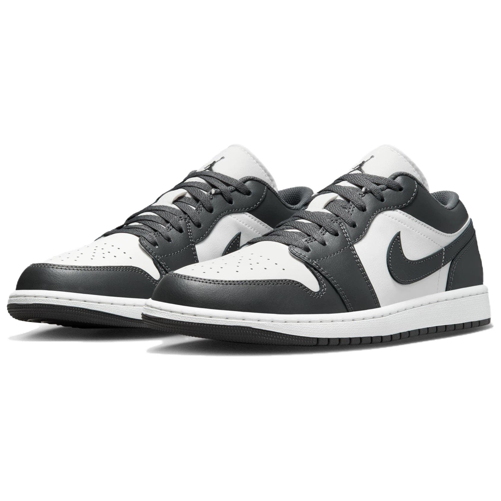 Ретро баскетбольные кроссовки Jordan Air Jordan 1 Low Grey White - изображение 3