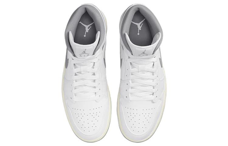 Ретро баскетбольные кроссовки Jordan Air Jordan 1 Mid "Vintage Grey" - изображение 4