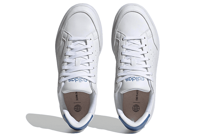 Кроссовки Adidas Neo Nova Court Теннис Скользящие Устойчивые к Износу Низкие Кроссовки для Скейтбординга Женские Белые Синие - изображение 4