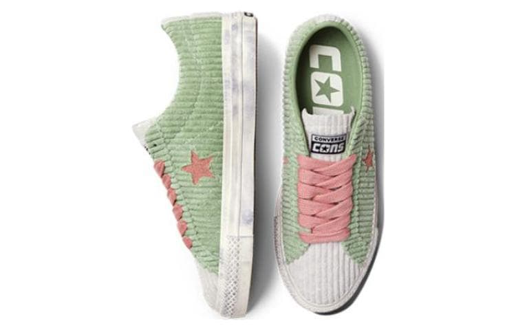 Кеды Converse One Star Pro Corduroy Green Pink - изображение 4