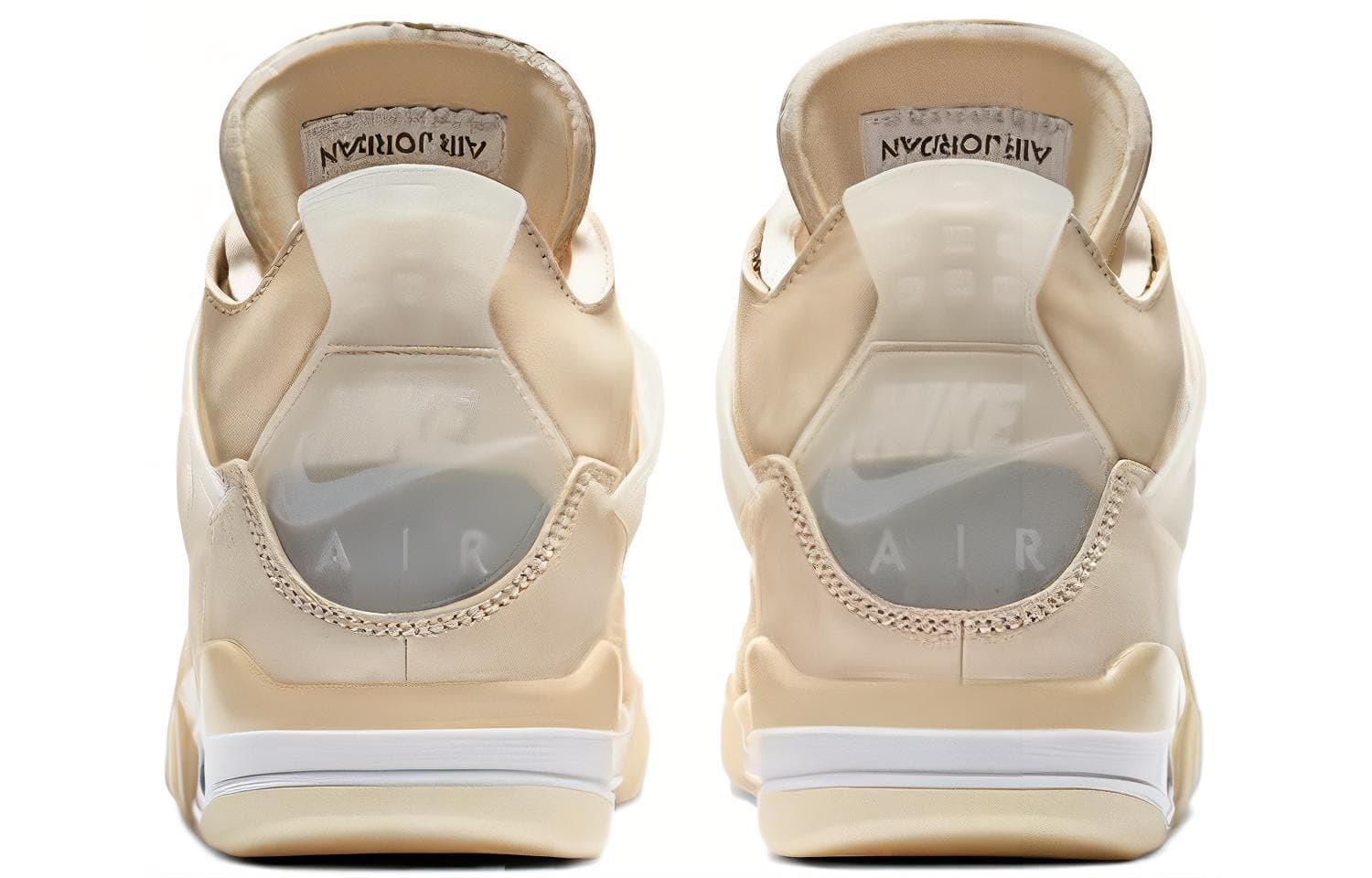 Ретро баскетбольные кроссовки OFF-WHITE x Air Jordan 4 "Sail" - изображение 5