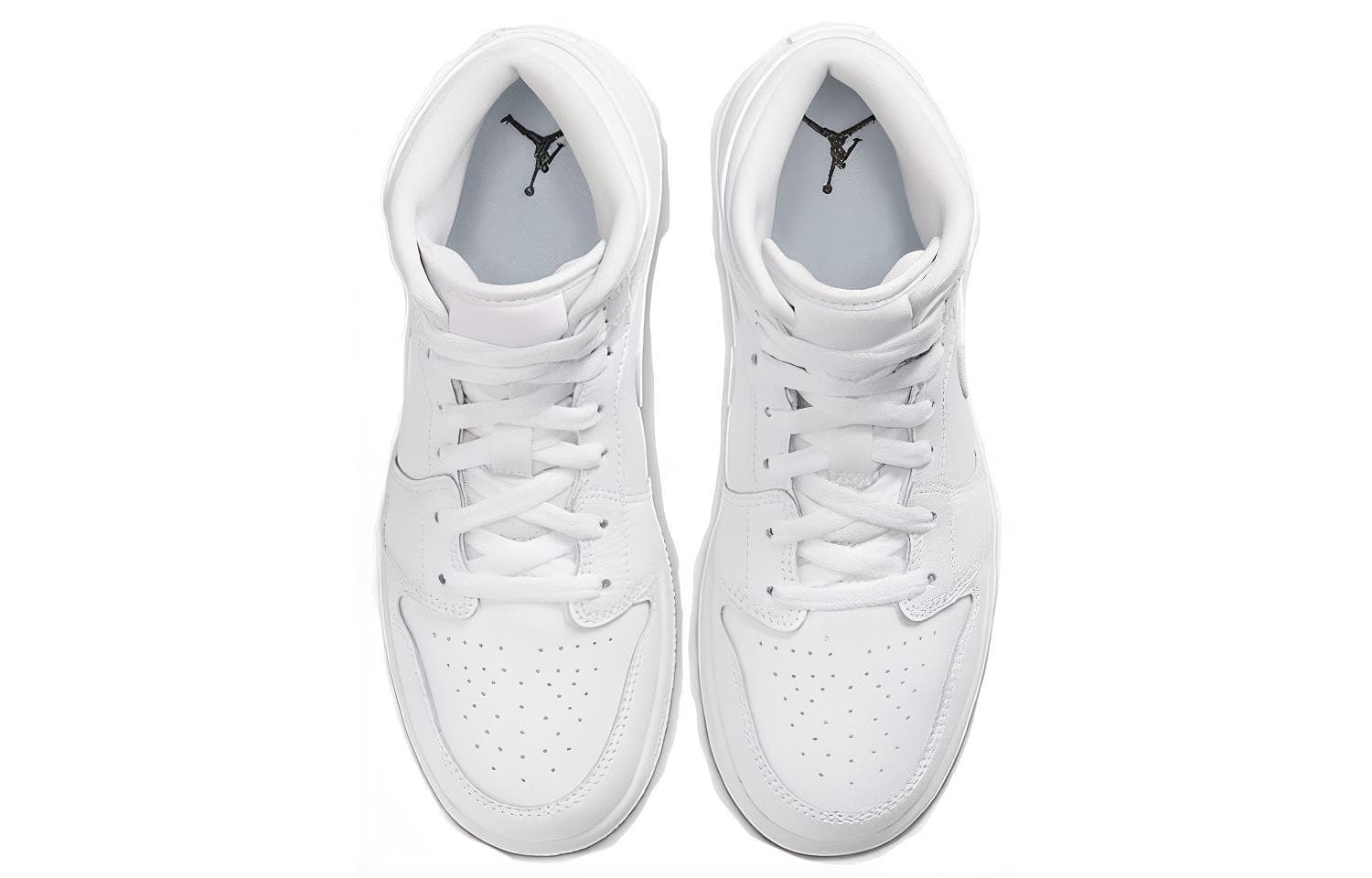 Ретро баскетбольные кроссовки Jordan Air Jordan 1 Mid GS White — фото 4