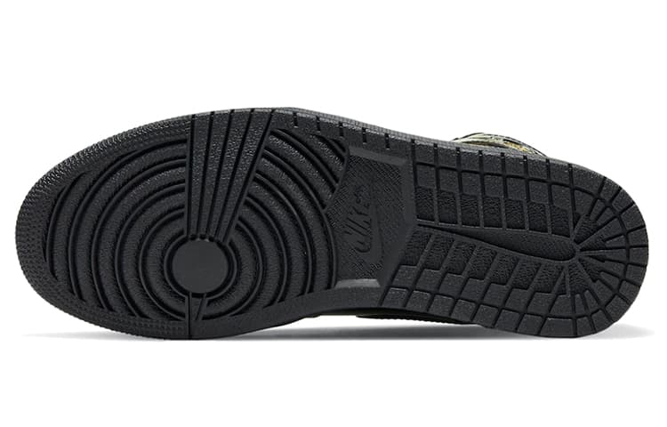 Ретро баскетбольные кроссовки Jordan Air Jordan 1 High OG "Black Gold" - изображение 6
