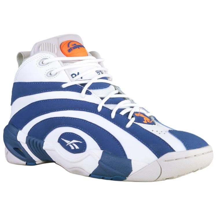 Ретро баскетбольные кроссовки Reebok Shaqnosis Ретро Баскетбольные Кроссовки Мужские Синие Белые - изображение 3