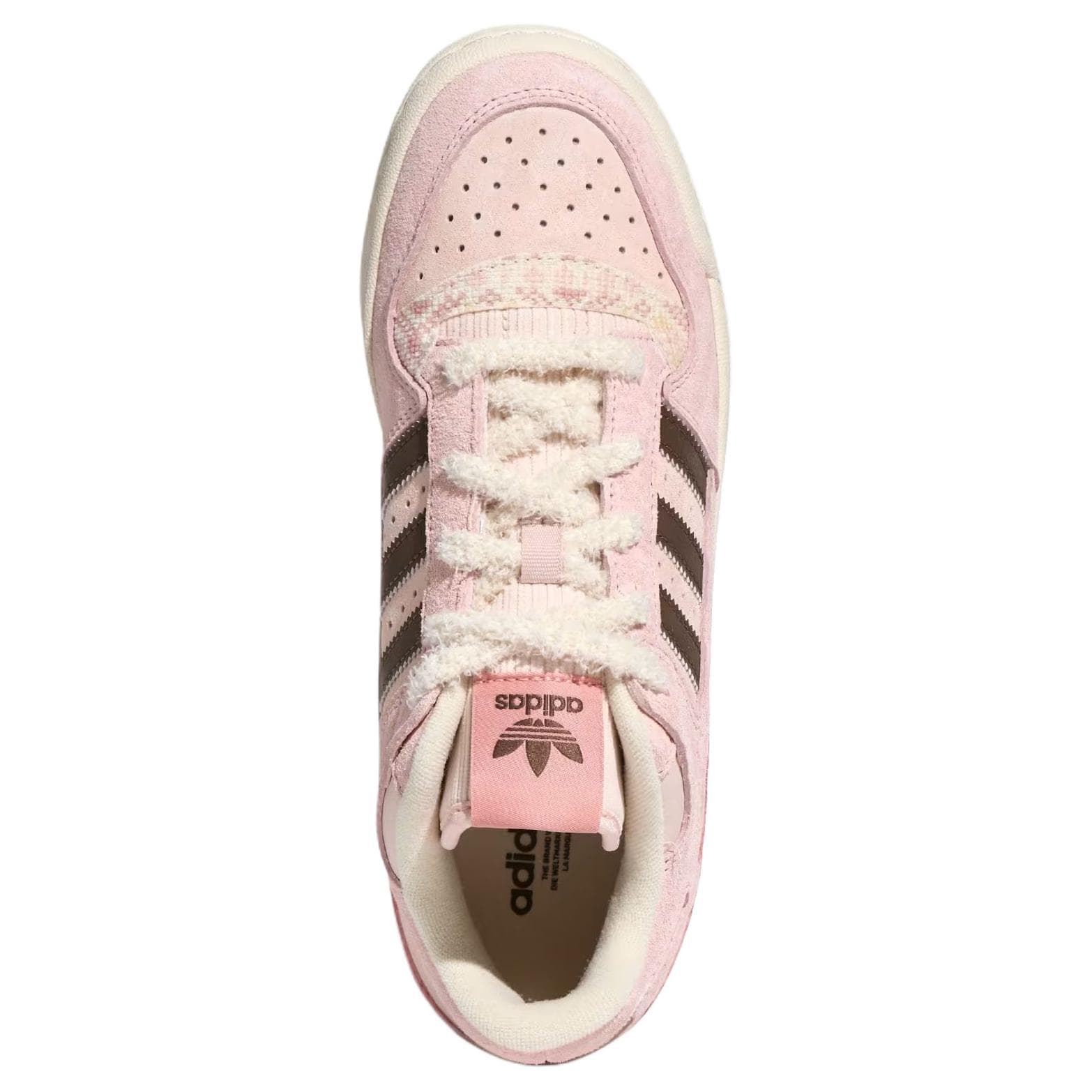 Кроссовки Adidas Originals FORUM Кожаные Низкие Кроссовки для Скейтбординга Женские Розовые - изображение 3