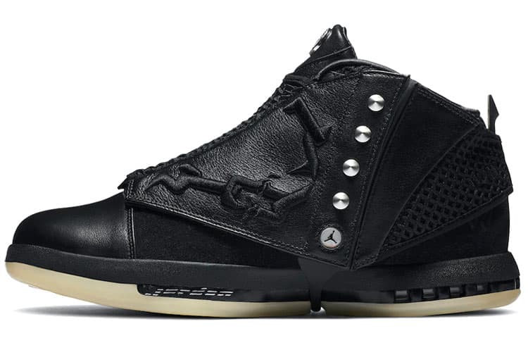 Ретро баскетбольные кроссовки Converse x Jordan Air Jordan 16 "Why Not Chuck" 1970s High Black White - изображение 2