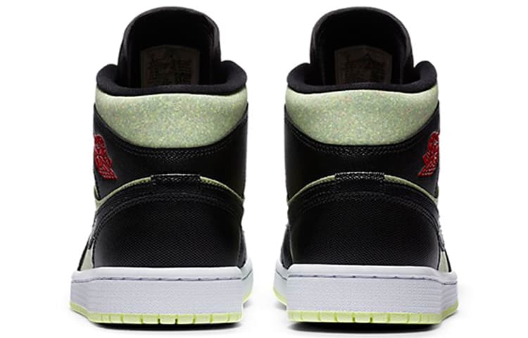 Ретро баскетбольные кроссовки Jordan Air Jordan 1 Mid Matcha Green Orange — фото 5