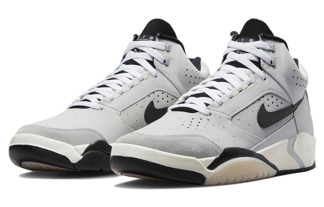 Кроссовки для баскетбола Nike Air Flight Lite Mid Grey Black - изображение 3