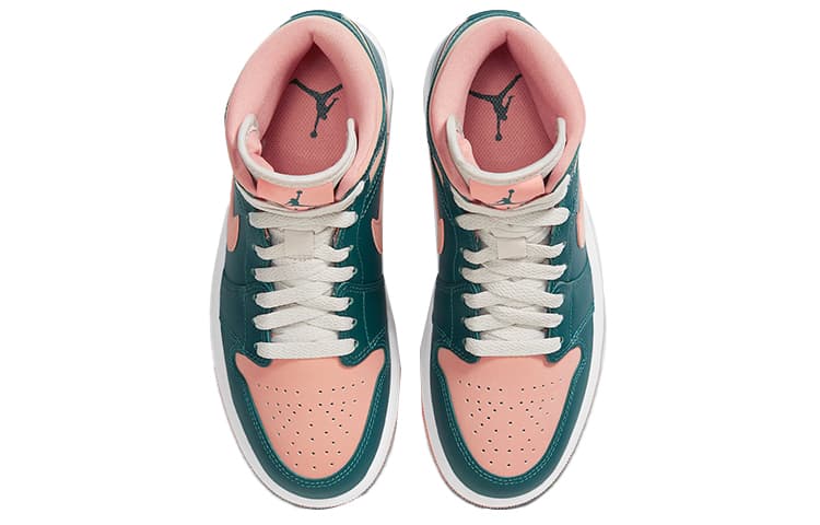 Ретро баскетбольные кроссовки Jordan Air Jordan 1 Mid "Dark Teal Green" - изображение 4