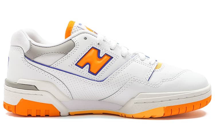 Ретро баскетбольные кроссовки New Balance 550 White Yellow - изображение 2