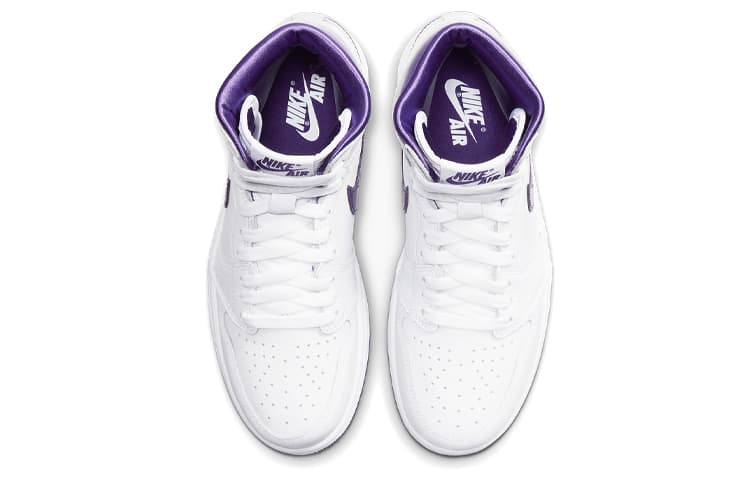 Ретро баскетбольные кроссовки Jordan Air Jordan 1 High OG "Court Purple" - изображение 4