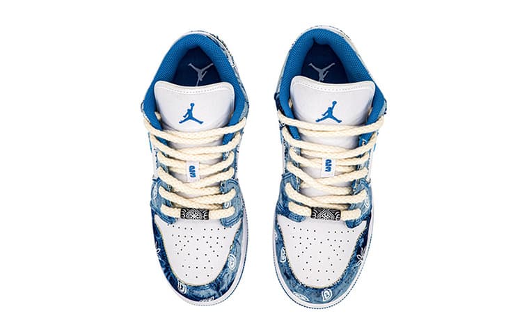 Кроссовки для баскетбола Jordan Air Jordan 1 Low "Washed Denim" - изображение 4