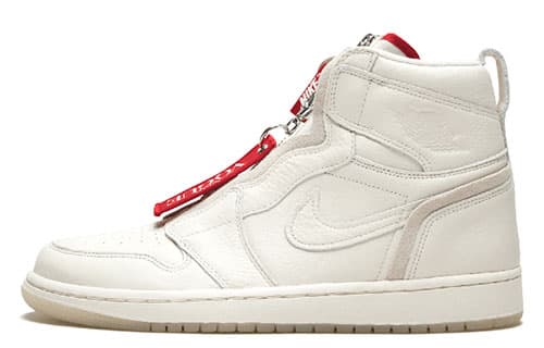 Ретро баскетбольные кроссовки Jordan Air Jordan 1 High Zip AWOK Sail - изображение 1