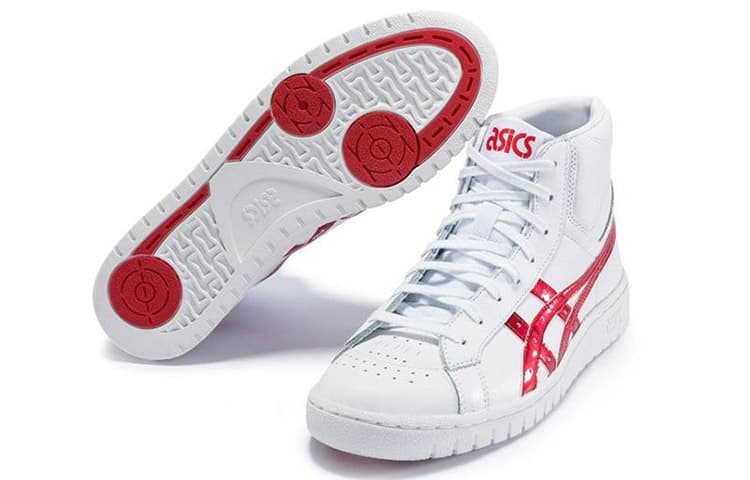 Ретро баскетбольные кроссовки Asics Gel-Ptg White Red - изображение 3