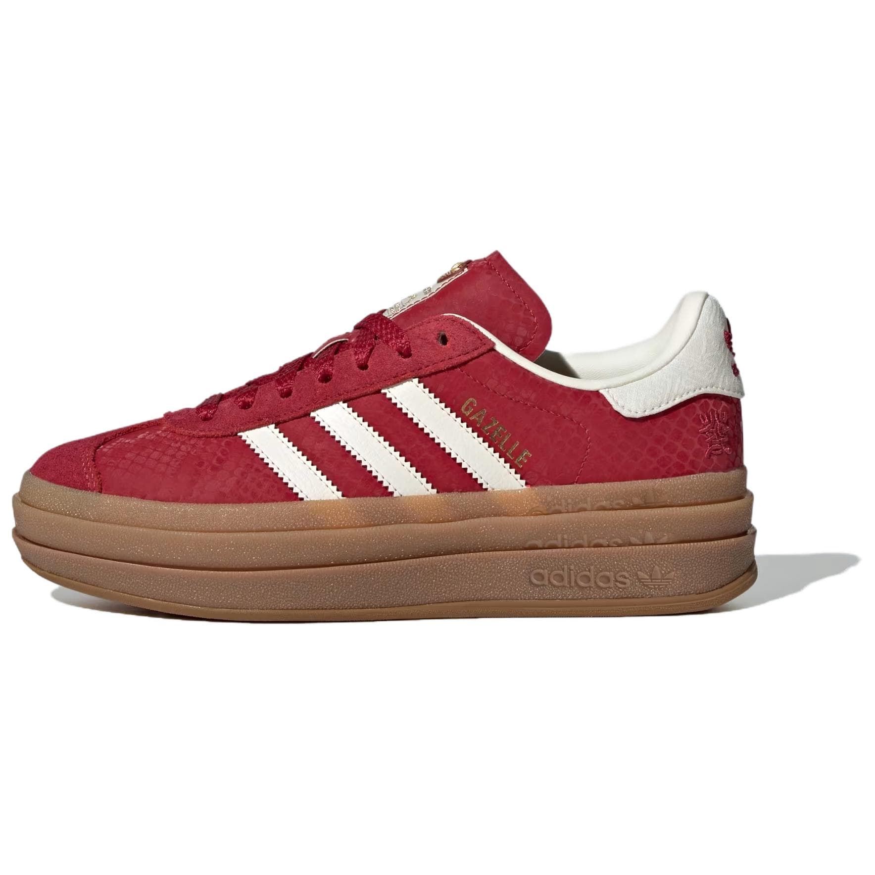 Кроссовки Adidas Originals GAZELLE BOLD CNY SHENIANXIANDING 'Год Змеи' Искусственная замша Низкие кеды для скейтбординга Женские - изображение 1