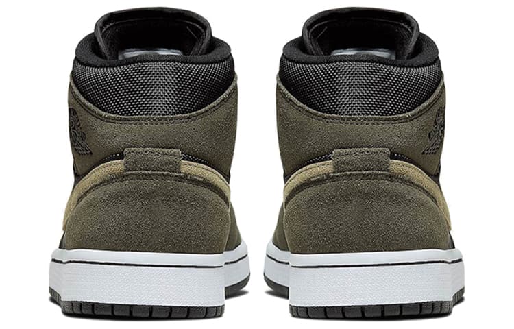 Ретро баскетбольные кроссовки Jordan Air Jordan 1 Mid Olive Green — фото 5
