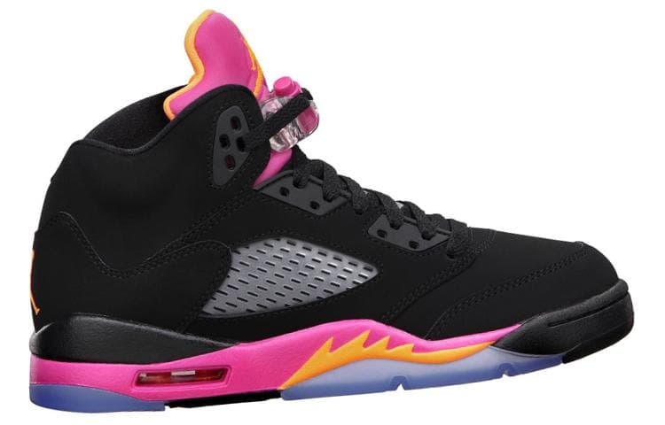 Ретро баскетбольные кроссовки Jordan Air Jordan 5 Retro Black Pink - изображение 2