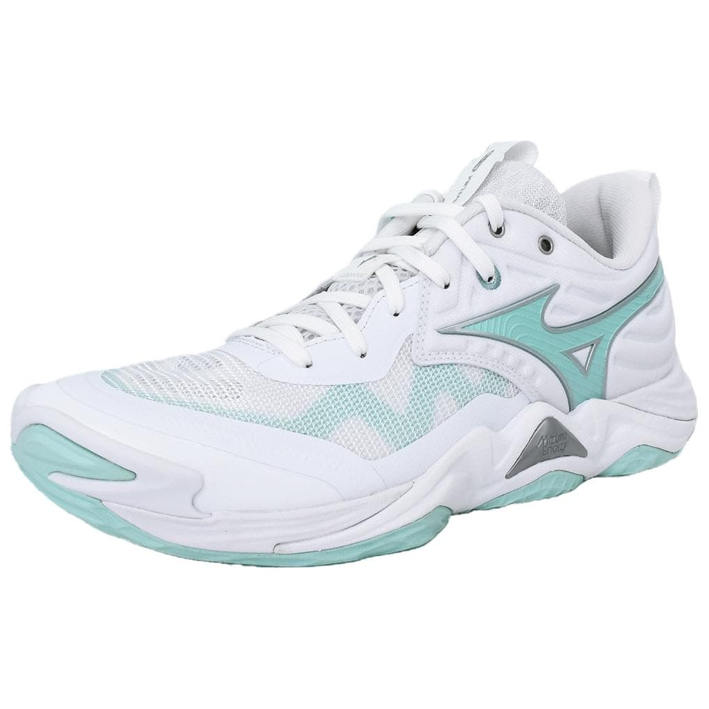 Кроссовки для спортзала Mizuno WAVE MOMENTUM ELITE Низкие Тренировочные Кроссовки Женские Белые Зеленые - изображение 2