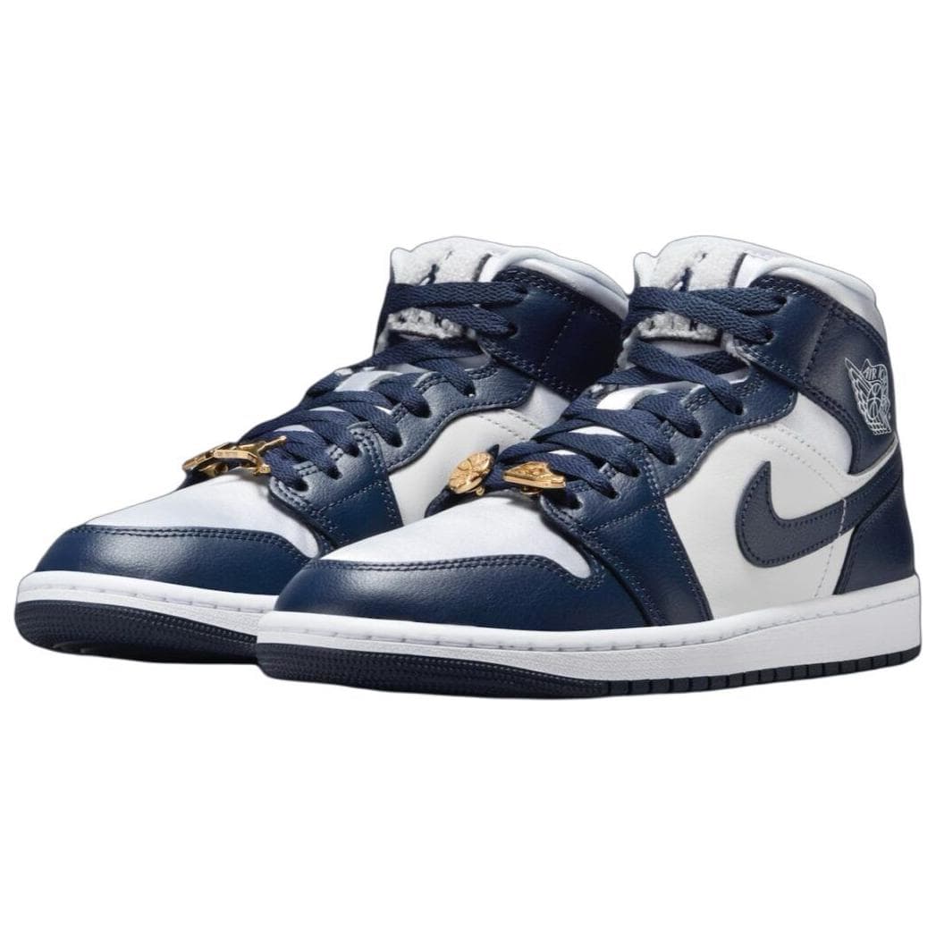 Ретро баскетбольные кроссовки Jordan Air Jordan 1 Противоскользящие Износостойкие MID Топ Винтажные Баскетбольные Кроссовки Женские - изображение 3
