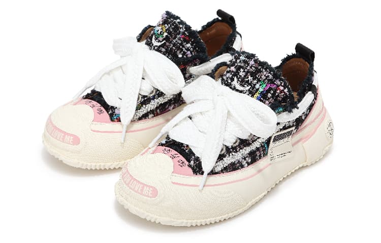 Кеды xVESSEL g.o.p. 2.0 marshmallow lows "black tweed" - изображение 5