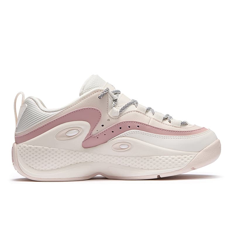 Кроссовки для баскетбола FILA FUSION GH3 Амортизация Low Топ Баскетбольные кроссовки Women's White Розовый - изображение 2