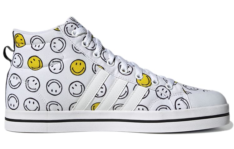 Кроссовки SMILEY x adidas neo Bravada White Yellow Black - изображение 2