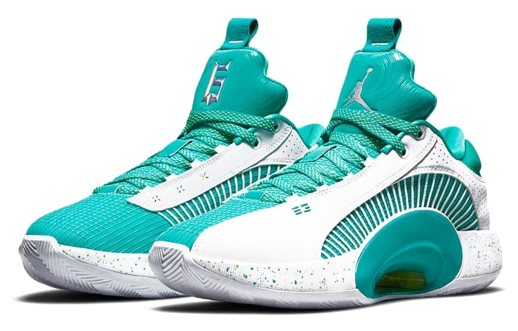 Кроссовки для баскетбола Jordan Air Jordan 35 Low PF "Guo Ailun" Mint Green - изображение 3
