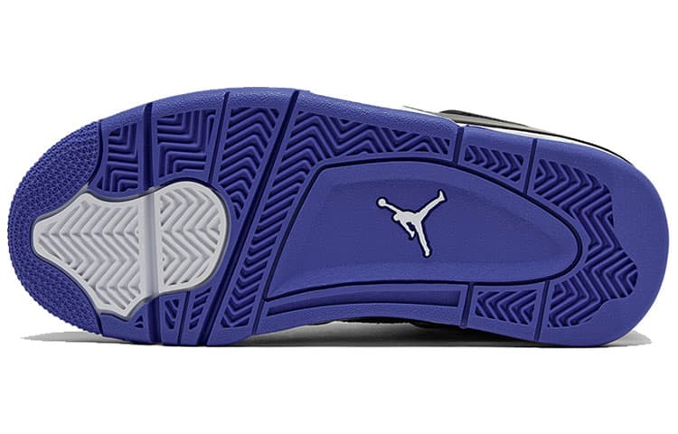 Ретро баскетбольные кроссовки Jordan Air Jordan 4 Retro "A Tiger-Striped" GS Blue - изображение 6