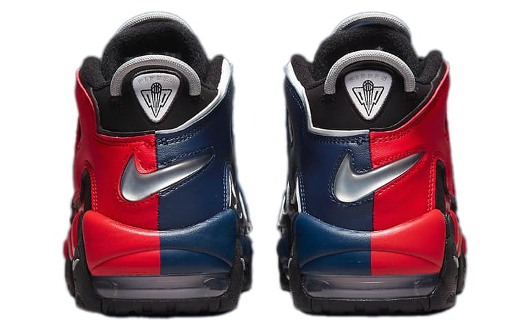 Кроссовки для баскетбола Nike Air More Uptempo Black Red Blue - изображение 5