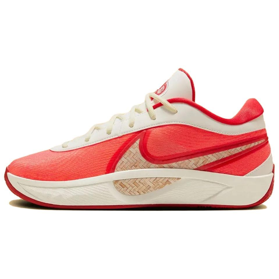 Кроссовки для баскетбола Nike Giannis Freak 6 Low Топ Баскетбольные кроссовки Мужские Белые Красные - изображение 1