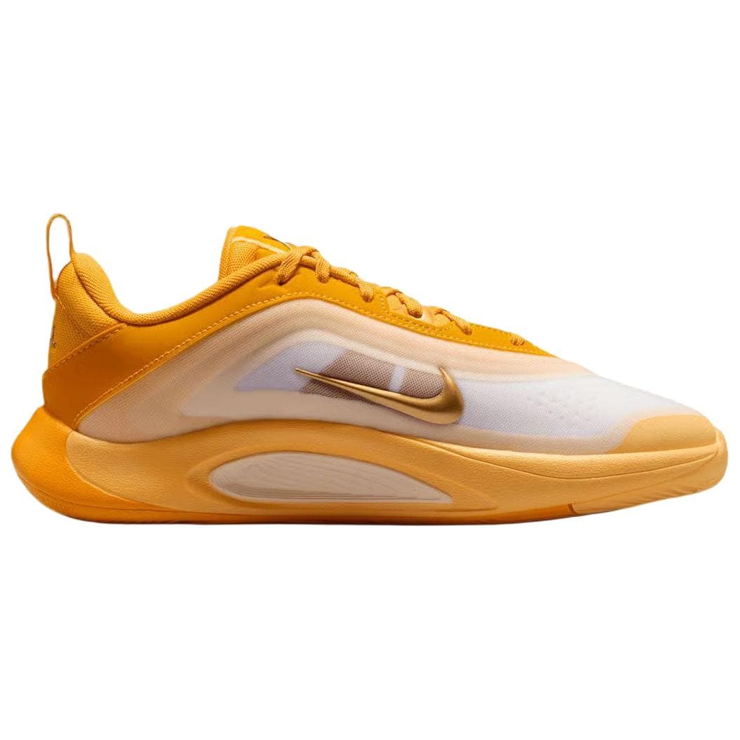 Кроссовки для баскетбола Nike A'One Устойчивые к истиранию Низкие Баскетбольные кроссовки Женские Металлик Золото - изображение 2