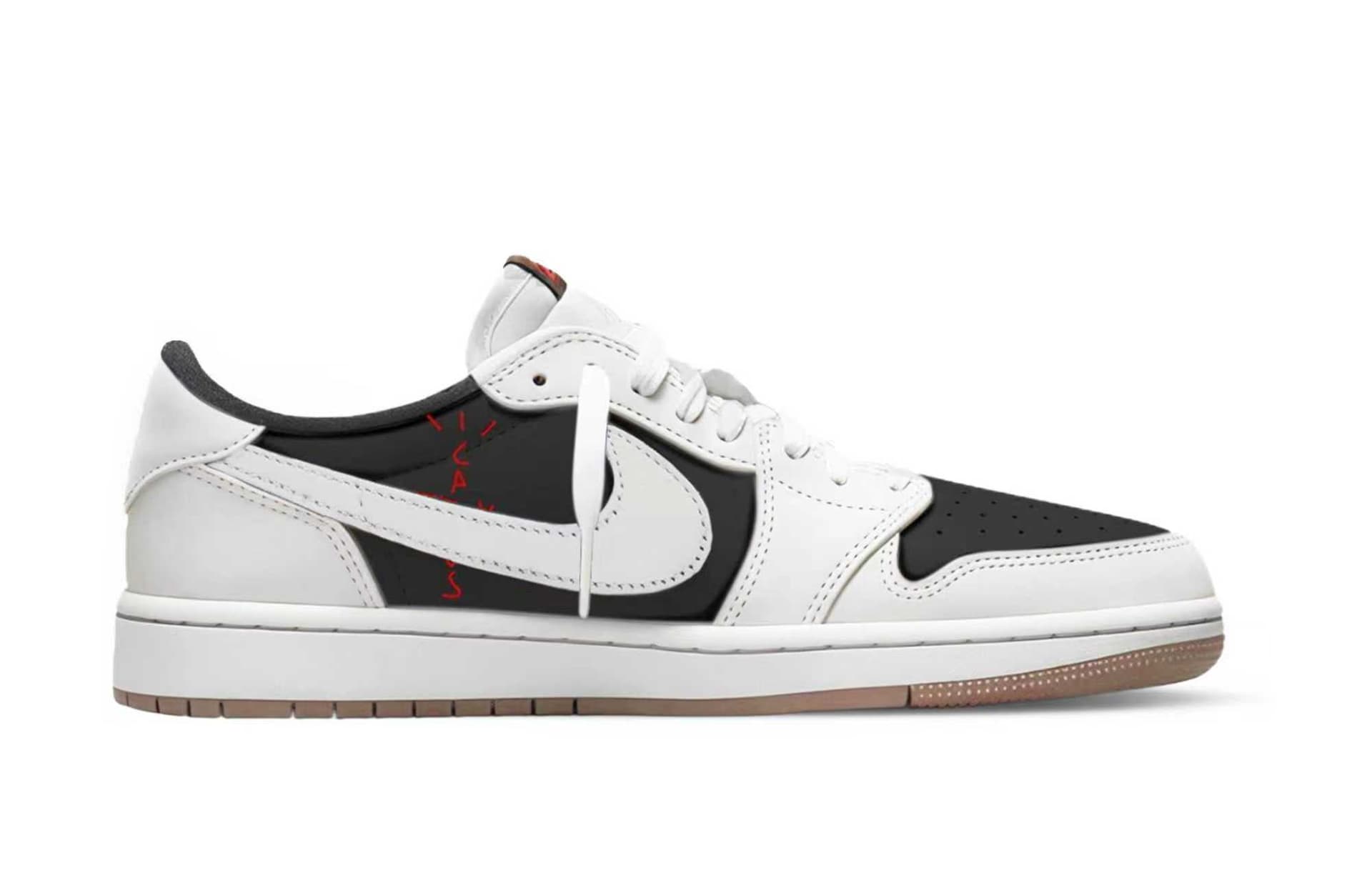 Ретро баскетбольные кроссовки Travis Scott x Air Jordan 1 Low - изображение 2