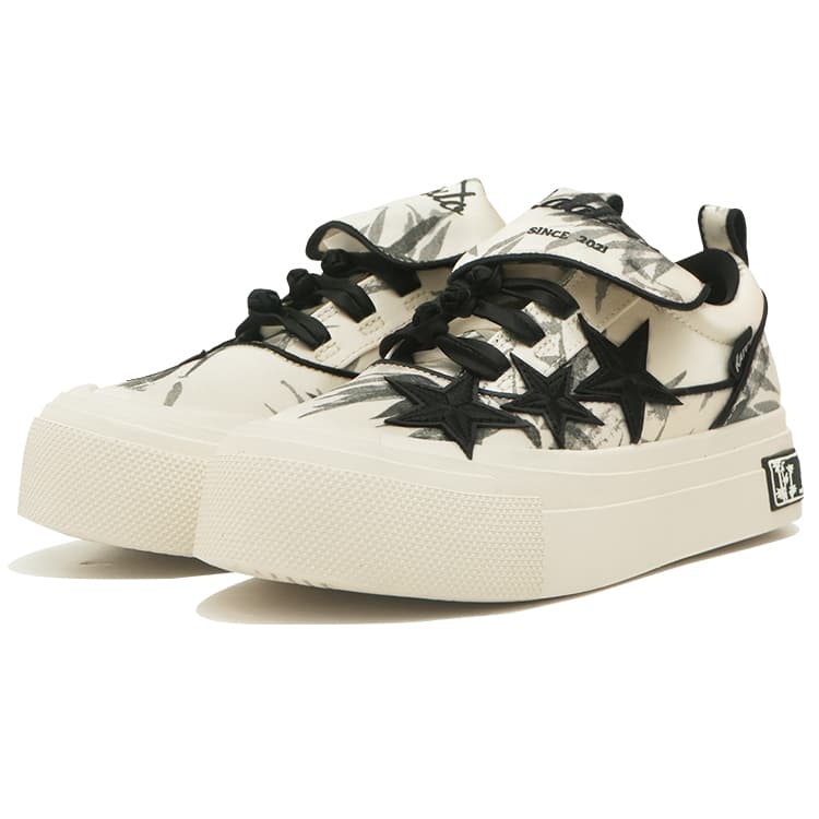 Кеды KAALIXTO Bamboo Low Canvas Shoes Black White - изображение 3