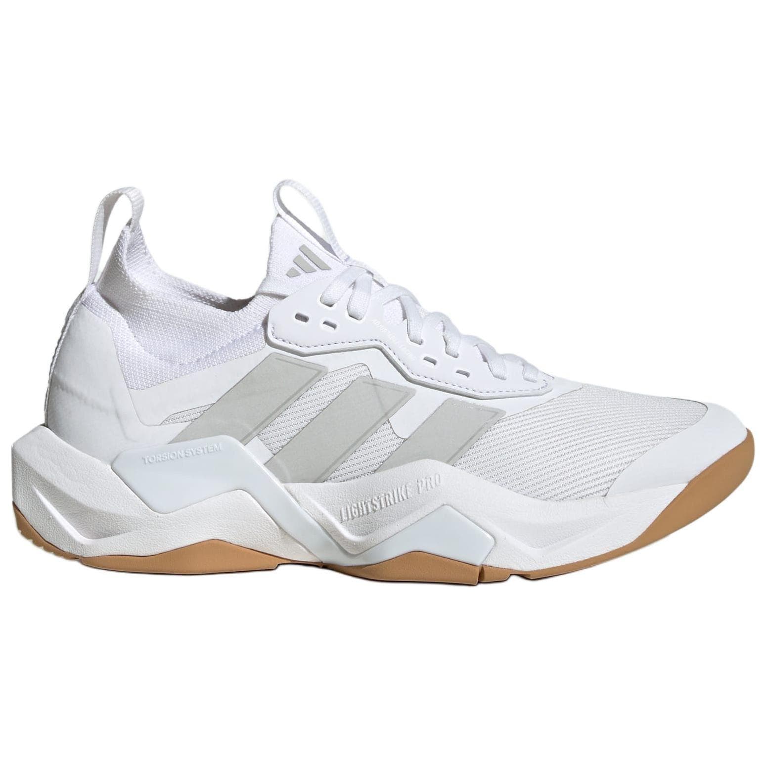 Кроссовки для спортзала Adidas Rapidmove Adv 2 противоскользящие устойчивые к истиранию низкие кроссовки для тренировок женские белые - изображение 2