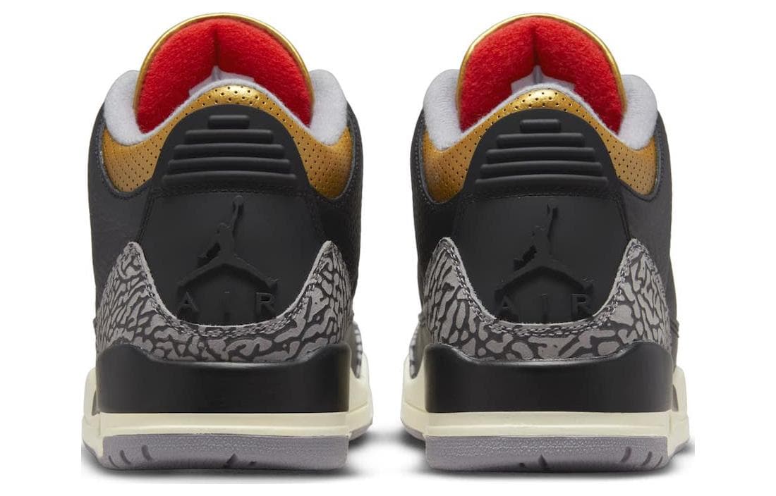 Ретро баскетбольные кроссовки Jordan Air Jordan 3 Retro "Black Gold" - изображение 5