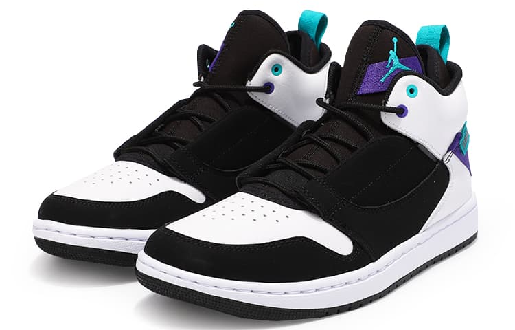 Ретро баскетбольные кроссовки Jordan Fadeaway Mid White - изображение 3