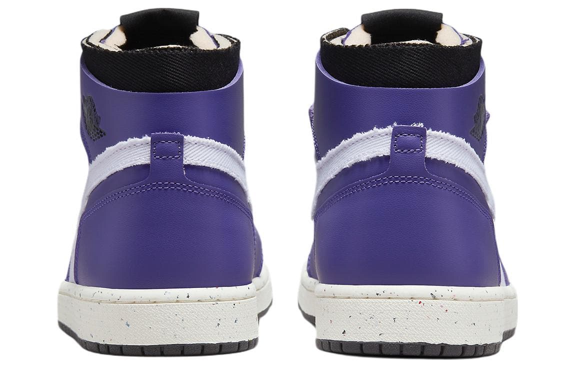 Ретро баскетбольные кроссовки Jordan Air Jordan 1 Zoom Air CMFT White Purple — фото 5