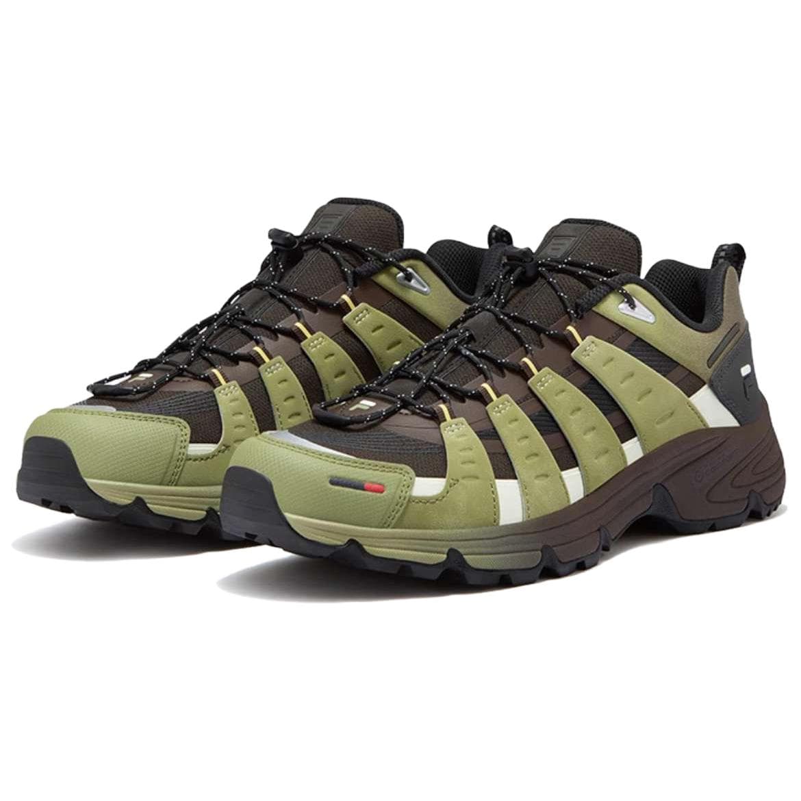 Кроссовки FILA FUSION COMO X Устойчивый к истиранию Светоотражающий Альпинистская Обувь для Приключений Мужская Зеленая Коричневая - изображение 2