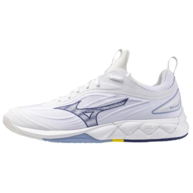 Кроссовки для спортзала Mizuno Wave Luminous 3 Противоскользящие Устойчивые к износу Низкие Кроссовки для тренировок Унисекс Белый Синий - изображение 1