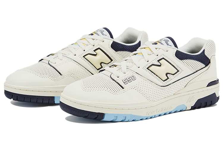 Ретро баскетбольные кроссовки Rich Paul x New Balance 550 Off White - изображение 3