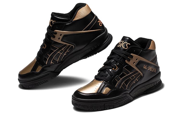 Ретро баскетбольные кроссовки Asics Gel-Spotlyte Black Gold - изображение 3
