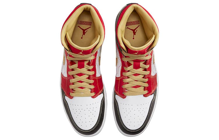 Ретро баскетбольные кроссовки Jordan Air Jordan 1 Mid SE GC "Xi Qing" - изображение 4
