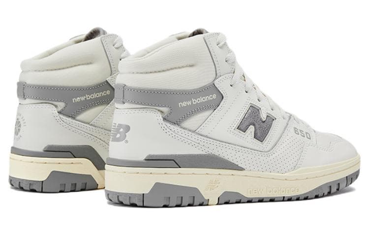 Ретро баскетбольные кроссовки Aimé Leon Dore x New Balance 650 White Grey - изображение 5