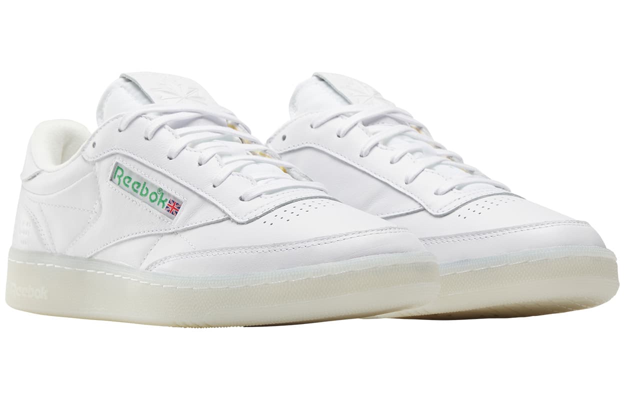Кроссовки Reebok Устойчивая к истиранию Низкая Скейтборд Обувь Унисекс Белая - изображение 3
