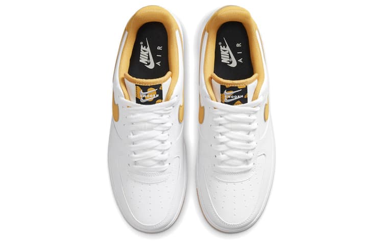 Кроссовки Nike Air Force 1 Low White Yellow — фото 4