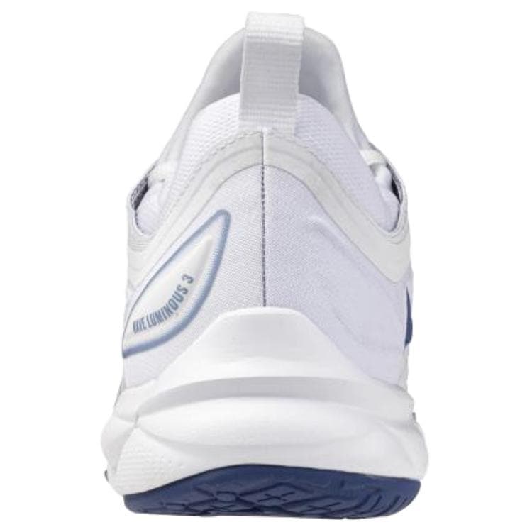 Кроссовки для спортзала Mizuno Wave Luminous 3 Противоскользящие Устойчивые к износу Низкие Кроссовки для тренировок Унисекс Белый Синий - изображение 3