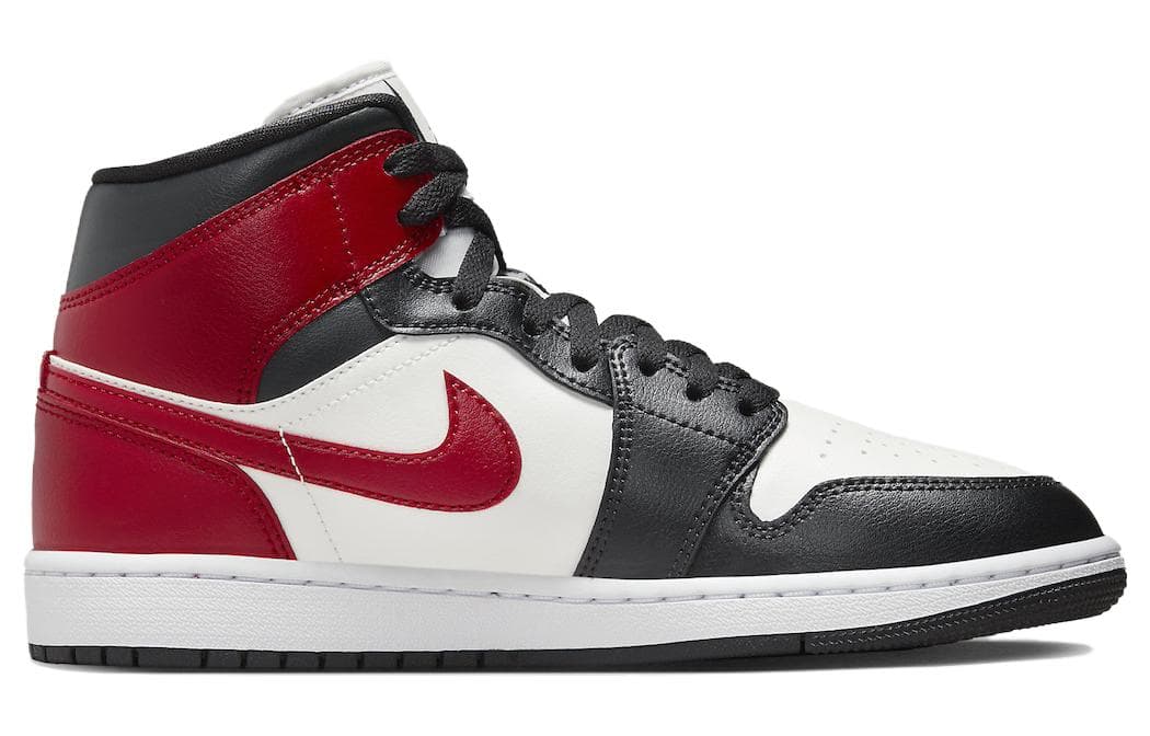 Ретро баскетбольные кроссовки Jordan Air Jordan 1 Mid WMNS "Black Toe" - изображение 2