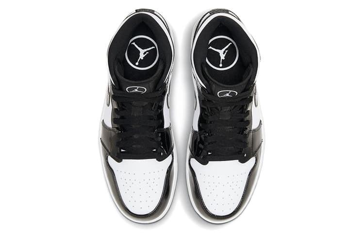 Ретро баскетбольные кроссовки Jordan Air Jordan 1 Mid SE "Black and White" - изображение 4