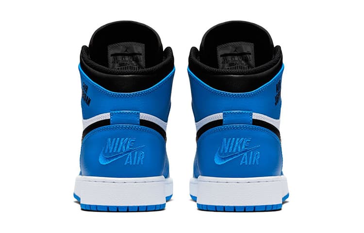 Ретро баскетбольные кроссовки Jordan Air Jordan 1 Retro High Blue White - изображение 4